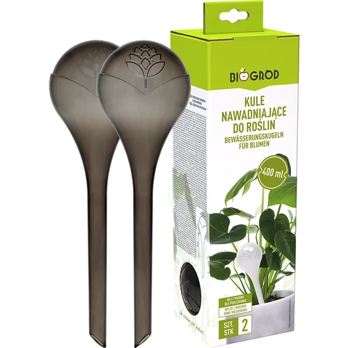 Taimede kastmiskerad, läbipaistvad mustad, 400 ml, 2 tk. - 3