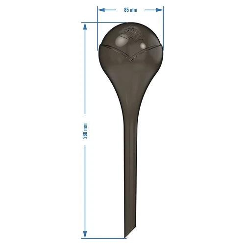 Taimede kastmiskuulid, mustad läbipaistvad, 400 ml, 4 tk. - 5