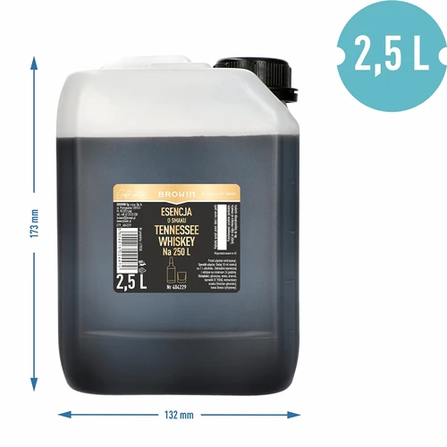 Tennessee viski maitse-esents 2,5 L, kuni 250 L valmis joogi jaoks - 3