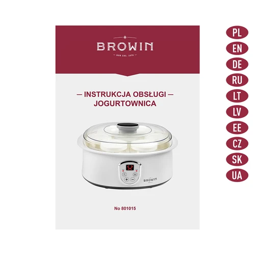 Termostaadiga jogurtimasin, 7 purki, 1,3 l - 9