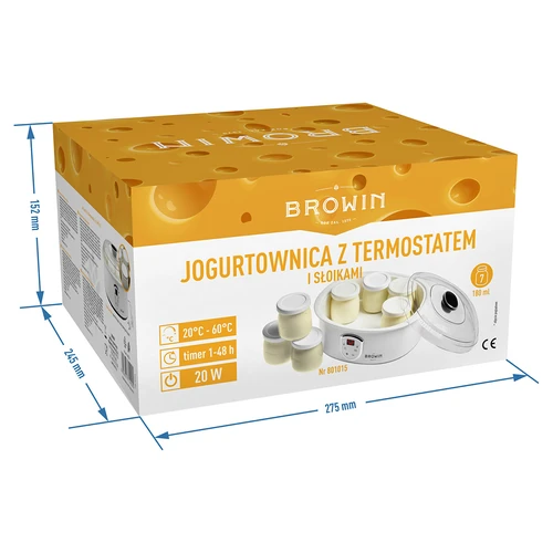 Termostaadiga jogurtimasin, 7 purki, 1,3 l - 8