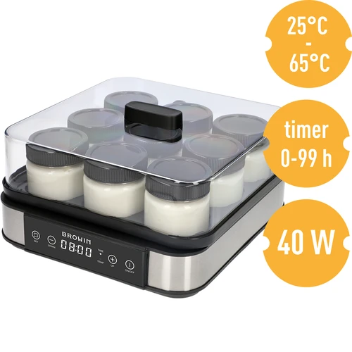 Termostaadiga jogurtimasin, 9 purki, 1,6 l - 8