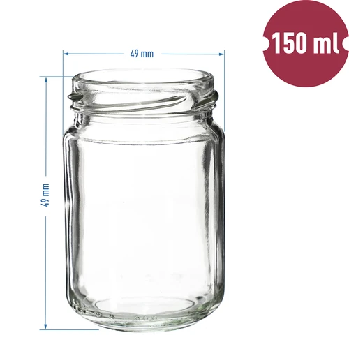 TO purk 156 ml, värvilise keeratava kaanega, fi 53/4 - 6 tk. - 7