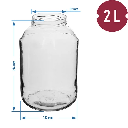 TO purk 2 L, kuldse kaanega, fi82/6, 6 tk - 2