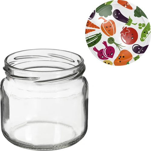 TO purk 370 ml värvilise kaanega fi82/6 - 6 tk. - 6