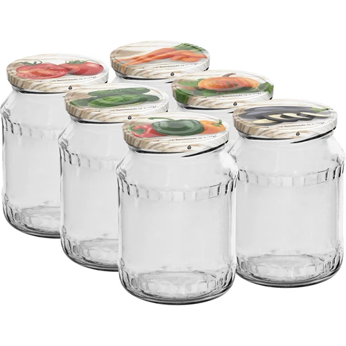 TO purk 720 ml värvilise keeratava kaanega, fi 82/6 - 6 tk