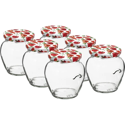 TO purk Amfora 580 ml värvilise kaanega, fi82/6 - 6 tk.