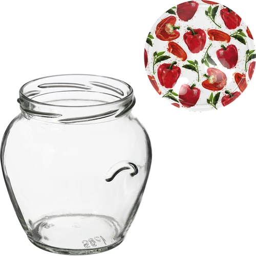 TO purk Amfora 580 ml värvilise kaanega, fi82/6 - 6 tk. - 10