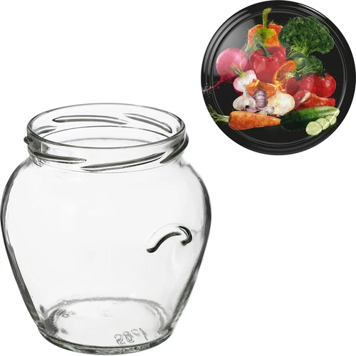 TO purk Amfora 580 ml värvilise kaanega, fi82/6 - 6 tk. - 12