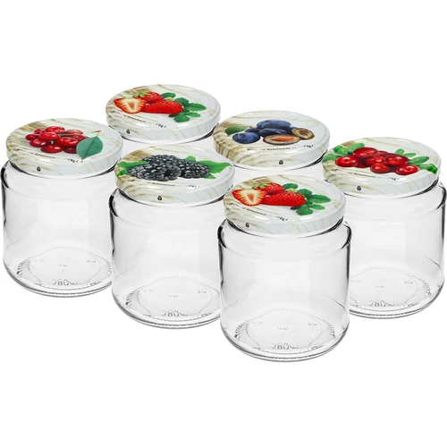 TO purk, grubasek 580 ml värvilise kaanega fi82/6, 6 tk.