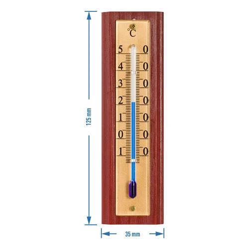 Toatermomeeter kuldse skaalaga (-10°C kuni +50°C) 12 cm - 4