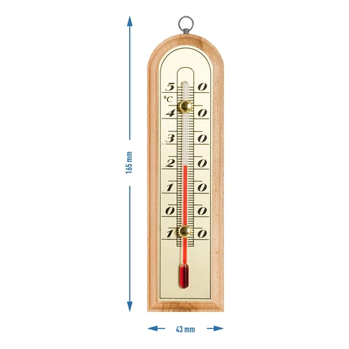Toatermomeeter kuldse skaalaga (-10 °C kuni +50 °C) 16 cm - 2