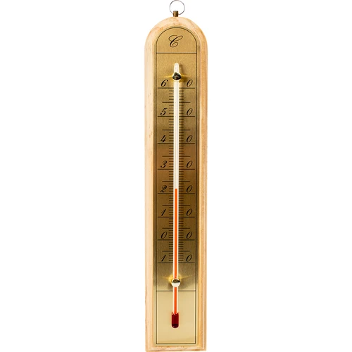Toatermomeeter kuldse skaalaga (-10 °C kuni +60 °C) 28 cm, assortii
