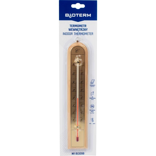 Toatermomeeter kuldse skaalaga (-10 °C kuni +60 °C) 28 cm, assortii - 4