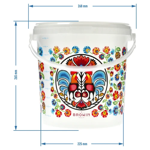 Toidukindel ämber GWIOZDA - kaanega, 10 L - 6