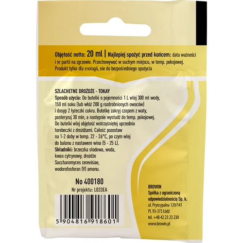 Tokay veinipärm, 20 ml - 2
