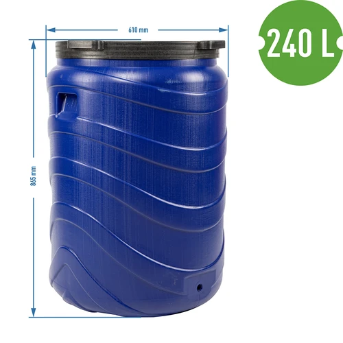 Tünn hapendamiseks 240 L sinine - 9