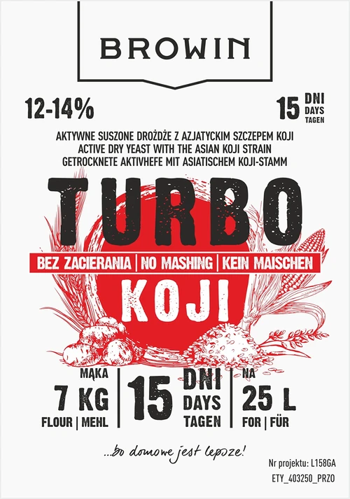Turbo Koji destilleerimispärm, 50 g (ilma mäskimiseta!) - 5