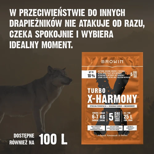 Turbo-pärm X-Harmony 18%, 25 L, 138 g - 7