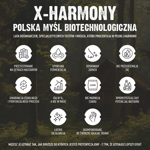 Turbo-pärm X-Harmony 18%, 25 L, 138 g - 8