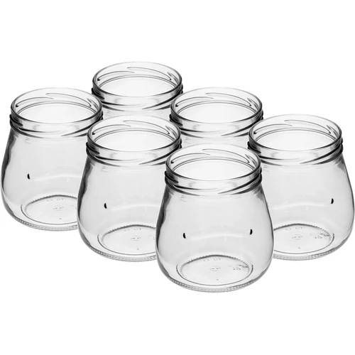 Twist-off 500 ml purk "Pööratud Amfora" musta keeratava kaanega, fi 82/6, 6 tk. - 3