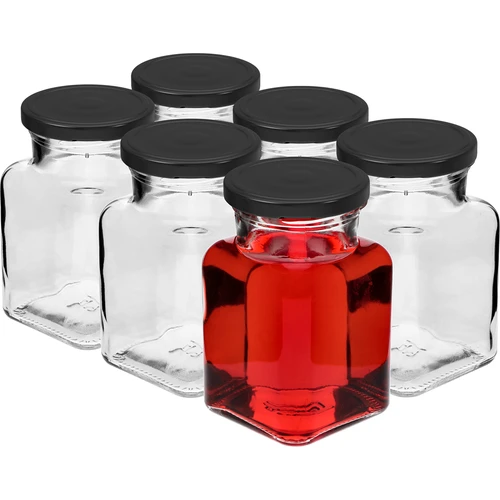 Twist-off purk 150 ml Cztery kąty fi 53 musta kaanega, 6 tk - 2