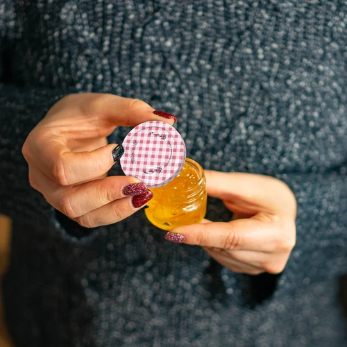 Twist-off purk 30 ml värvilise kaanega fi 43 - 10 tk. - 7