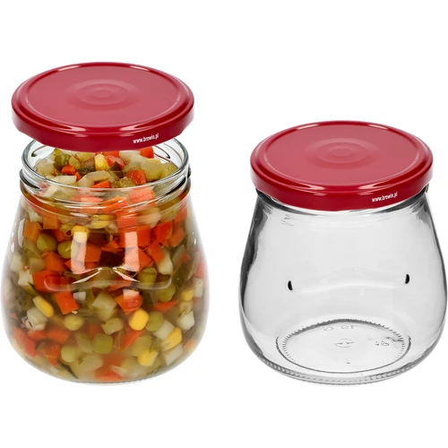 Twist-off purk 500 ml "Tagurpidi Amfora" bordoopunase kaanega fi 82/6, 6 tk. - 5