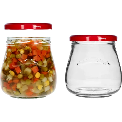 Twist-off purk 500 ml "Tagurpidi Amfora" bordoopunase kaanega fi 82/6, 6 tk. - 6