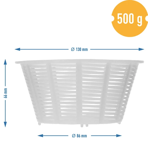 Ümmargune juustuvorm Ø 13 x 7 cm 500 g jaoks - 4