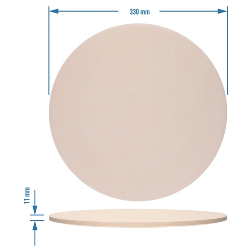 Ümmargune pitsakivi, valmistatud kordieriidist, läbimõõt 33 cm - 7