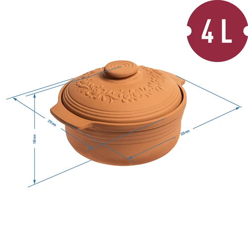 Ümmargune Rooma pott 4 l - 4
