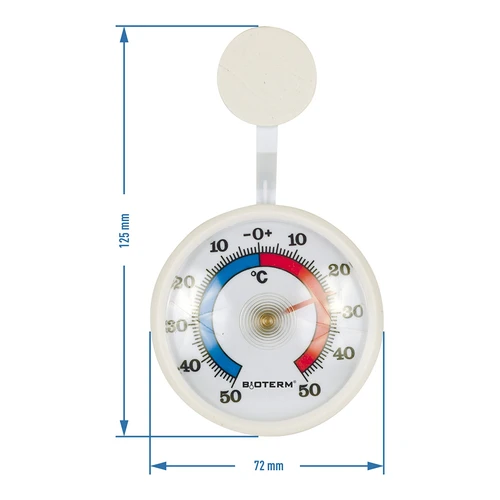 Universaalne isekleepuv termomeeter (-50 °C kuni +50 °C) Ø 7,2 cm - 2
