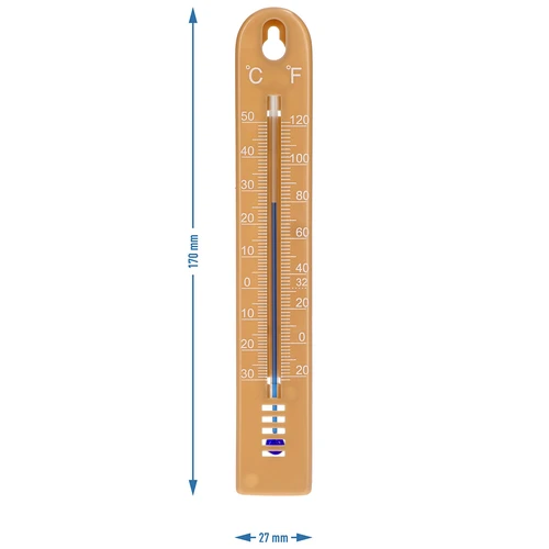 Universaalne termomeeter (-30 kuni +50 °C), 17 cm, helepruun - 4
