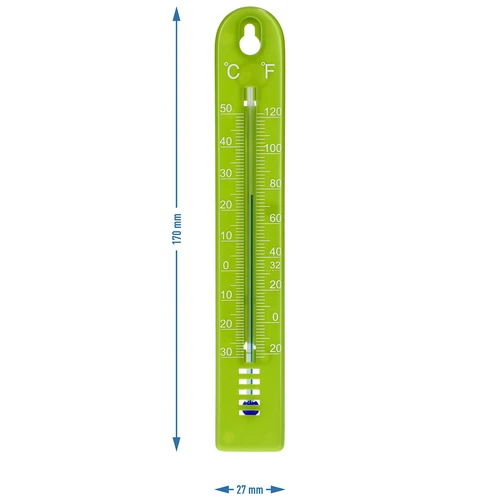 Universaalne termomeeter (-30 kuni +50 °C), 17 cm, roheline - 4
