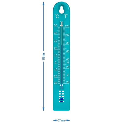 Universaalne termomeeter (-30 kuni +50 °C), 17 cm, sinine - 4