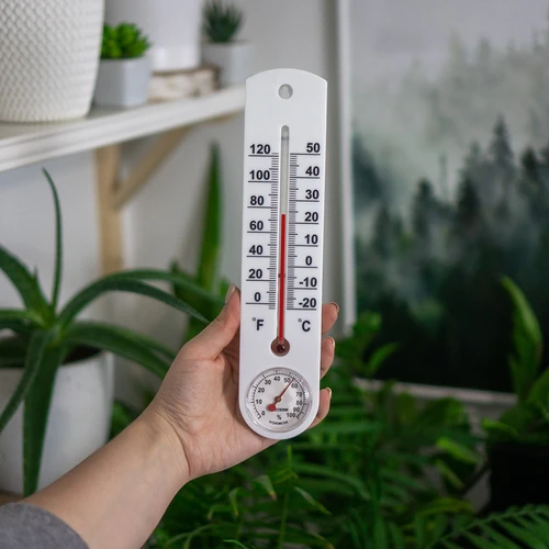 Universaalne valge hügromeetriga termomeeter (-20°C kuni +50°C) 25cm - 3