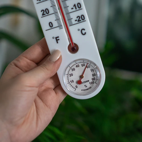 Universaalne valge hügromeetriga termomeeter (-20°C kuni +50°C) 25cm - 4