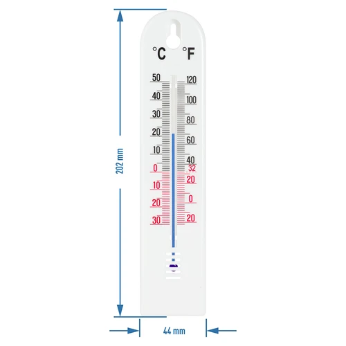 Universaalne valge termomeeter (-30 °C kuni +50 °C) 20 cm - 2
