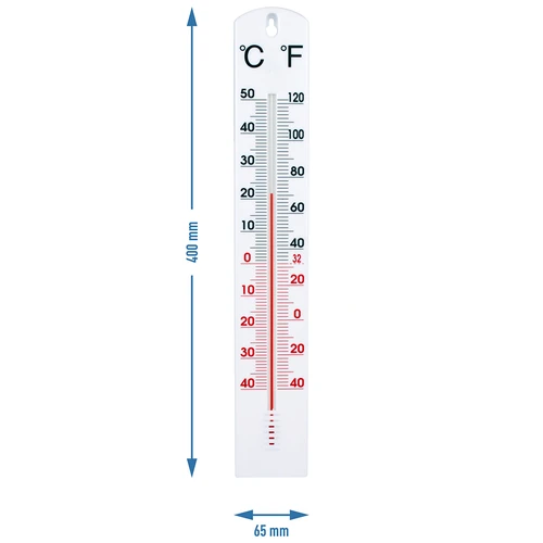Universaalne valge termomeeter (-40°C kuni +50°C) 40 cm - 2