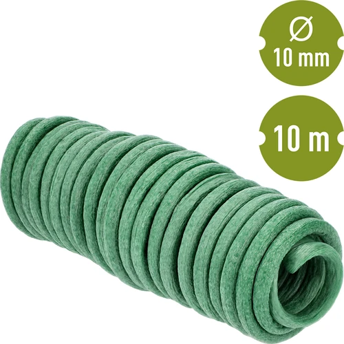 Vahtkummiga kaetud aiatraat, roheline, 10 m, Ø 10 mm - 2