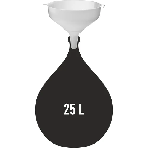 Valge plastist lehter, Ø 25 cm - 2