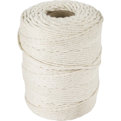 Valge puuvillane lihasidumisnöör (240 °C) 55 m