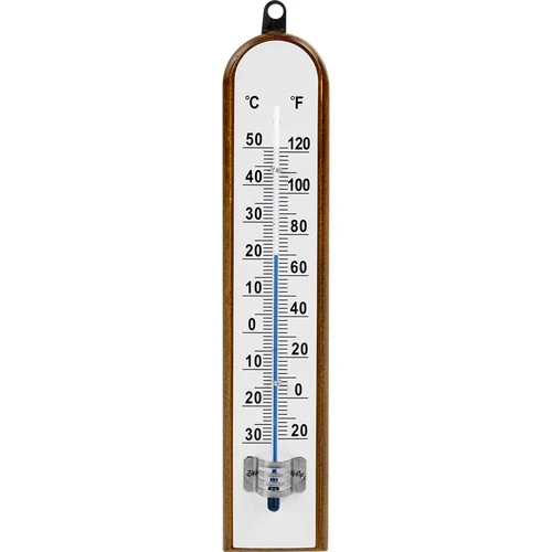 Valge skaalaga toatermomeeter (-30°C kuni +50°C) 20 cm