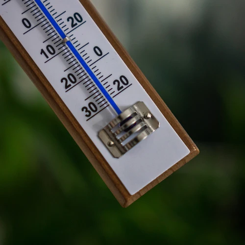 Valge skaalaga toatermomeeter (-30°C kuni +50°C) 20 cm - 4