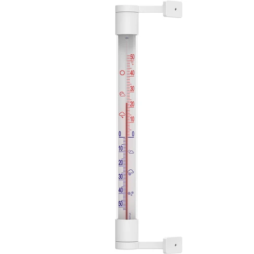 Valge välistermomeeter (-50 °C kuni +50 °C) 22 cm