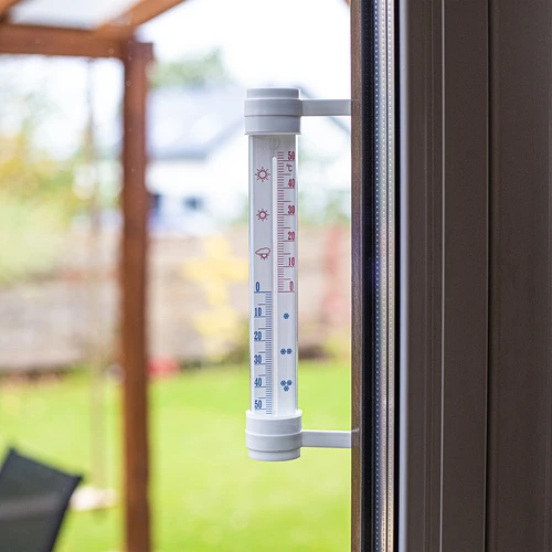 Valge välistermomeeter (-50 °C kuni +50 °C) 27 cm - 2
