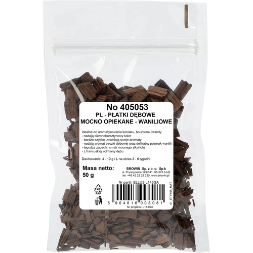 Vanillise aroomiga tammehelbed, tugevalt röstitud, 50 g - 2