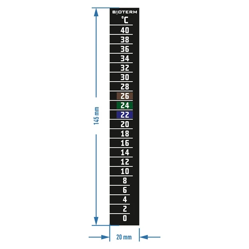 Vedelkristalltermomeeter (0 °C kuni +40 °C) 15 cm - 2