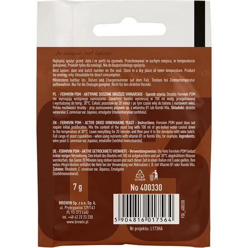 Veinipärm Fermivin PDM, 7 g - 2